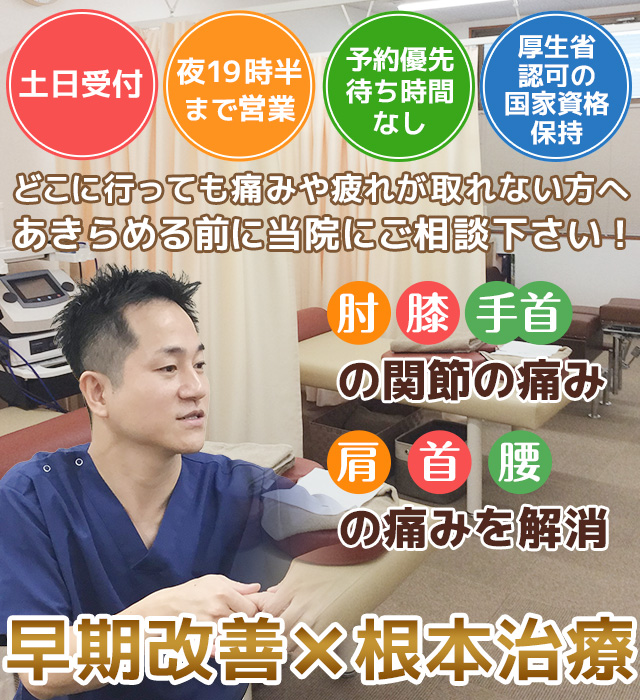 横須賀を元気にする接骨院!横須賀市北久里浜近く さたけ接骨院