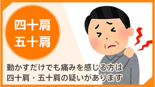四十肩・五十肩